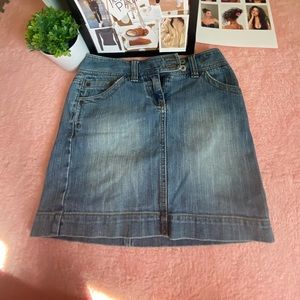 VINTAGE JEANS MINI SKIRT